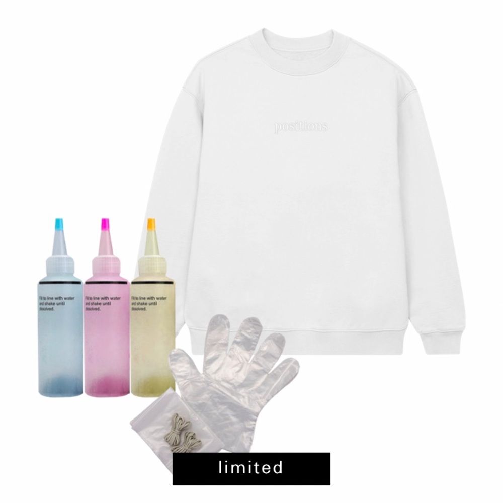 NEW Ariana Grande Positions Tie Dye Crewneck Kit